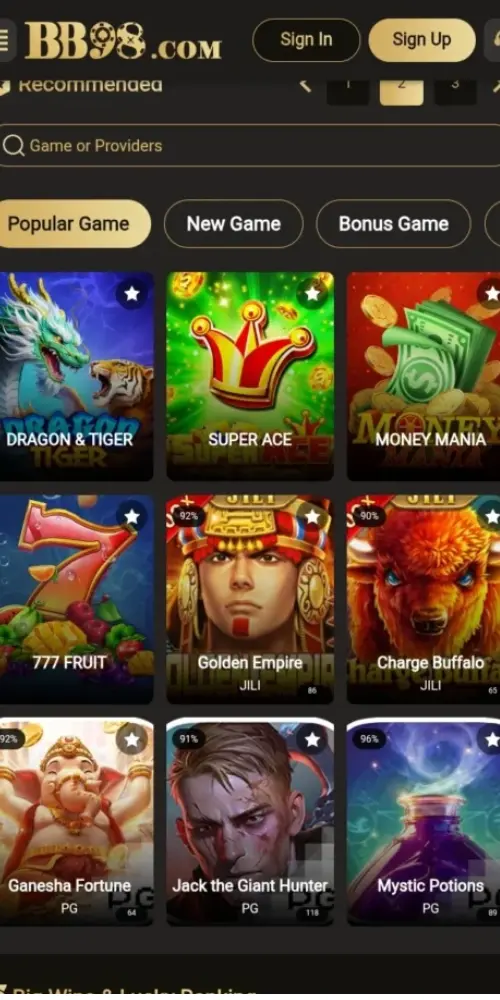 BB98 Game